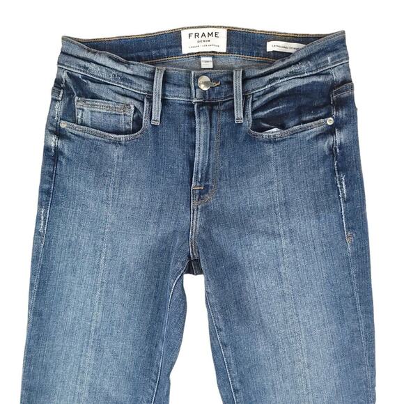 Frame Denim Straight Ankle Jeans Le Nouveau Straight Sheffield Medium Wash - Picture 5 of 12